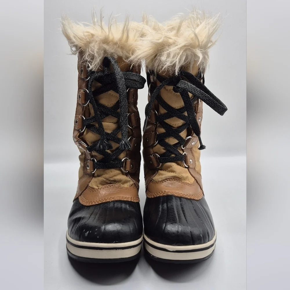 Sorel Black and Tan Winter Boots